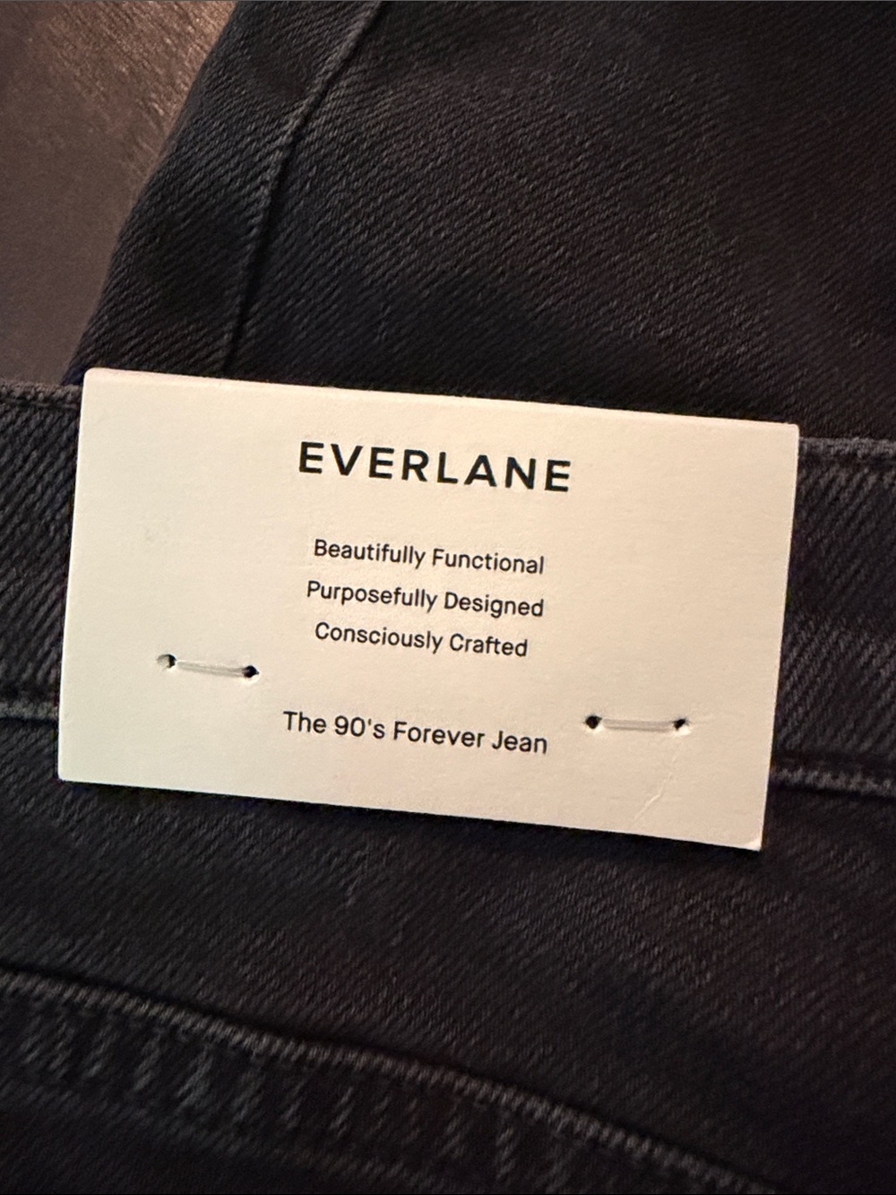 Everlane The ’90s Forever Jean Black High Rise Straight Leg 27 NWT - Picture 12 of 13